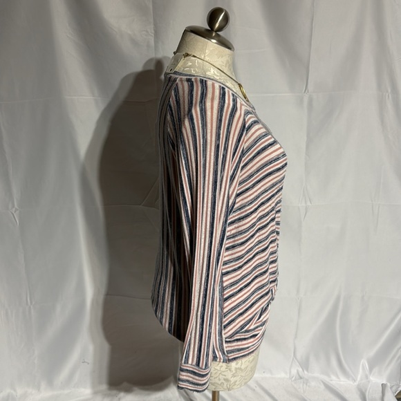a.n.a a new approach women’s striped top size xlarge . - Picture 2 of 9